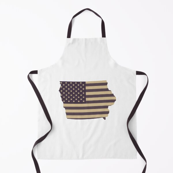 Item preview, Iowa USA Flag Silhouette – Stars and Stripes State Outline designed and sold by Paper Drip.
