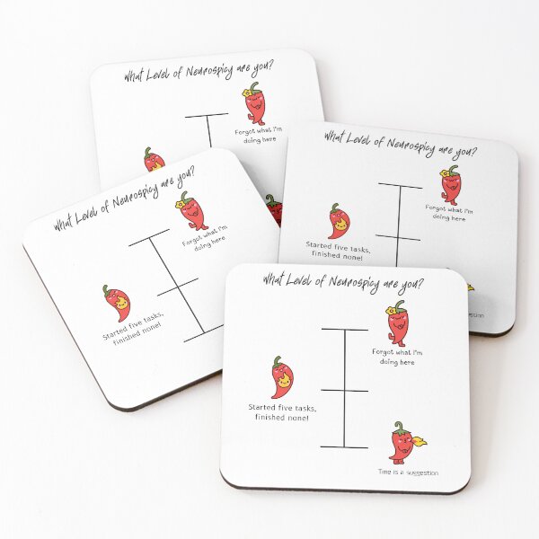 Item preview, What Level of Neurospicy Are You? - ADHD Humor Chart designed and sold by adhdbrainstatic.
