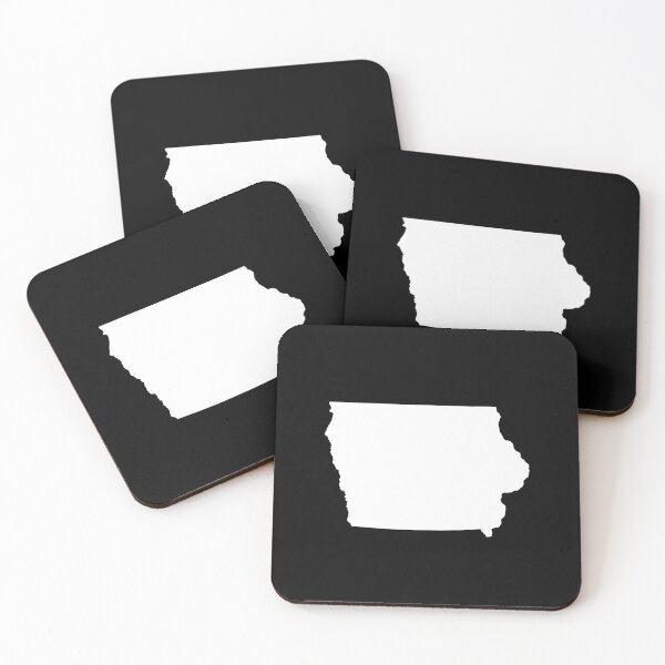 Item preview, Iowa Map Silhouette – Minimal White designed and sold by Paper Drip.
