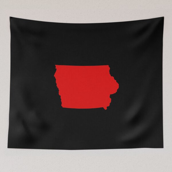 Item preview, Iowa Map Silhouette – Minimal Red designed and sold by Paper Drip.