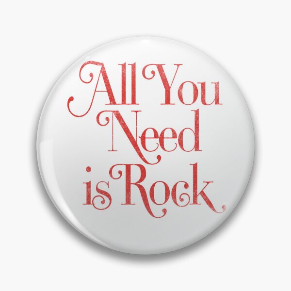 Item preview, All You Need Is Rock Retro Typography Design designed and sold by The secret storage room.