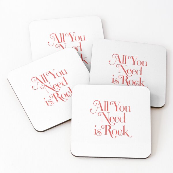 Item preview, All You Need Is Rock Retro Typography Design designed and sold by The secret storage room.