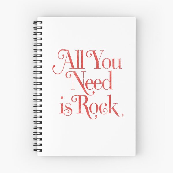 Item preview, All You Need Is Rock Retro Typography Design designed and sold by The secret storage room.