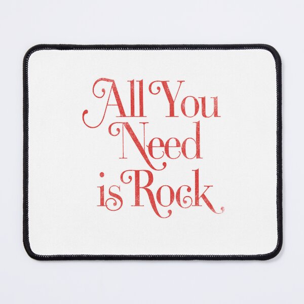 Item preview, All You Need Is Rock Retro Typography Design designed and sold by The secret storage room.