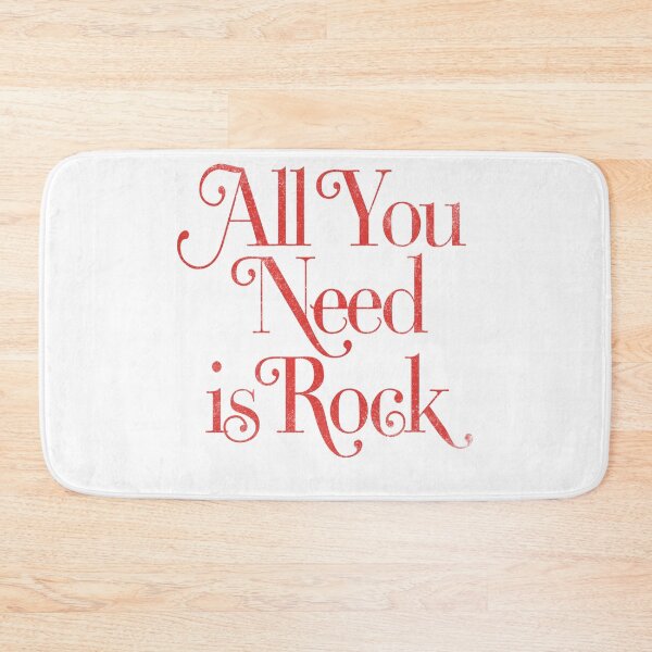 Item preview, All You Need Is Rock Retro Typography Design designed and sold by The secret storage room.