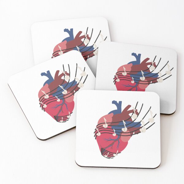 Item preview, Erika Harlacher “Heartstrings” heart design designed and sold by RiceNHoney.