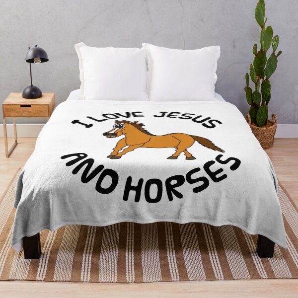 Item preview, I Love Jesus and Horses, Christian Horse Rider designed and sold by doodlerob.