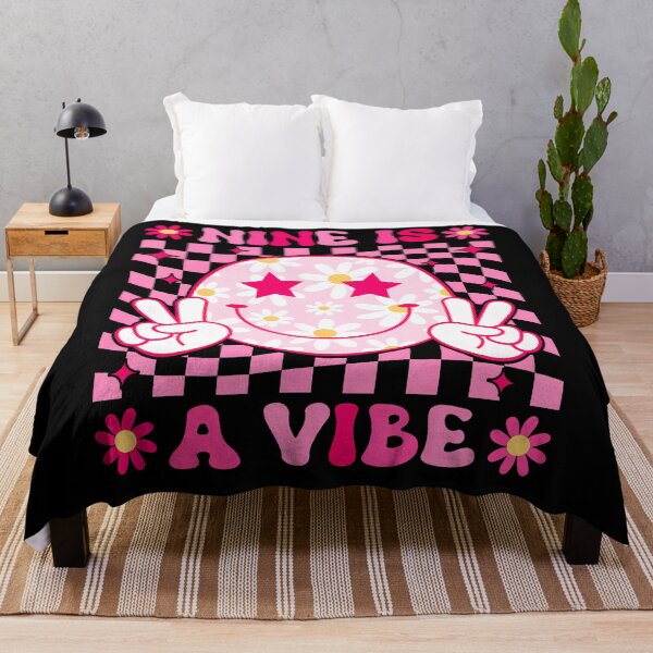 Item preview, Nine Is A Vibe Birthday Groovy 9 Year Old Girls 9Th Birthday designed and sold by MadalynKiehn.