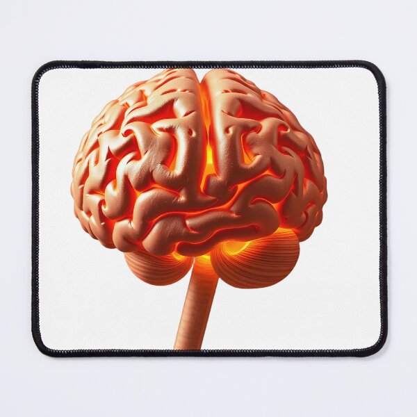 Item preview, Sci-Fi Glowing Brain in Head Profile designed and sold by Maldives-Art.