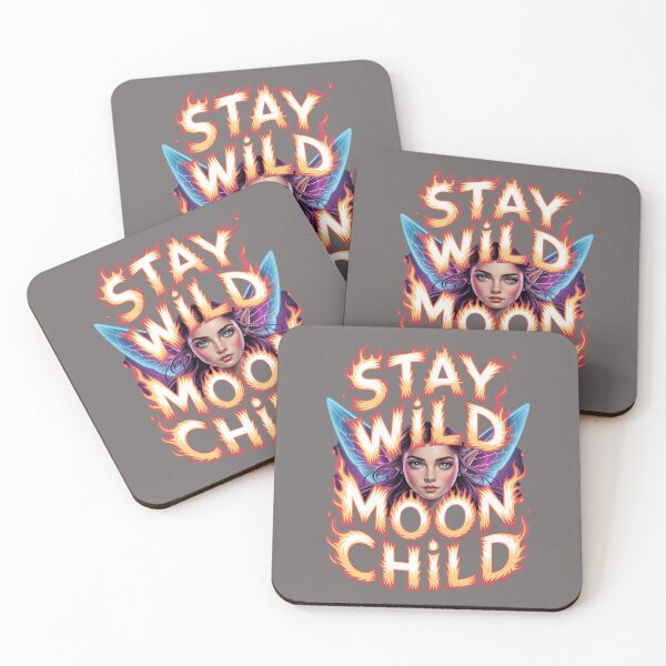 Item preview, Winged Fairy Stay Wild Moon Child - Halloween designed and sold by Art-Arcade6.