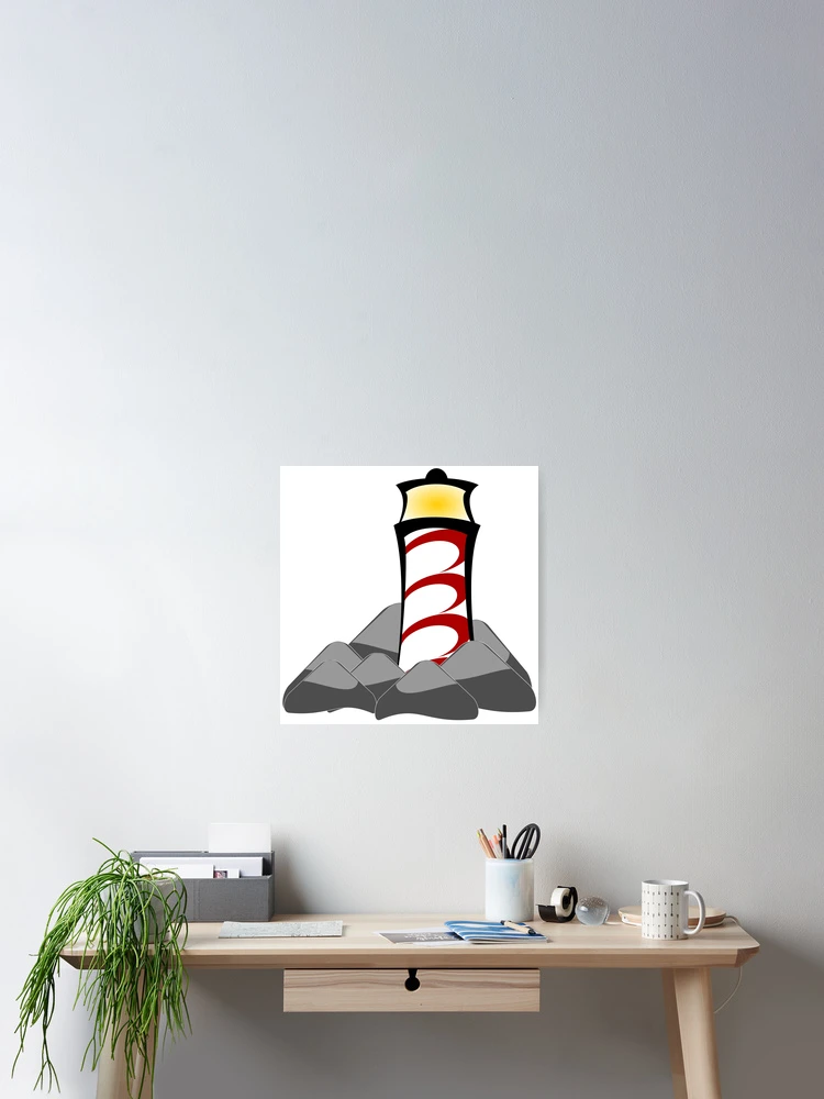 Thumbnail 2 of 3, Poster, Lighthouse designed and sold by Risa-C.
