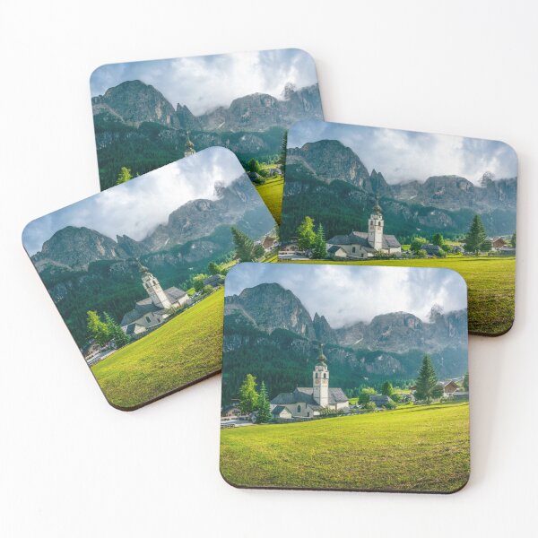 Item preview, Colfosco Church Beneath the Dolomites Peaks designed and sold by Stefano Orazzini.