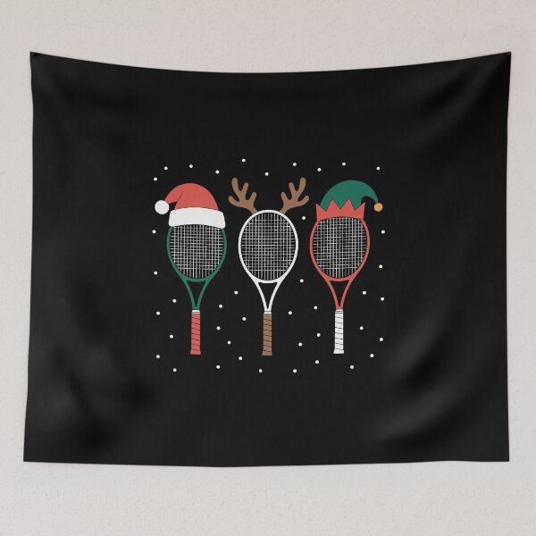 Item preview, Christmas Tennis Rackets with Hats designed and sold by jkrphoto.