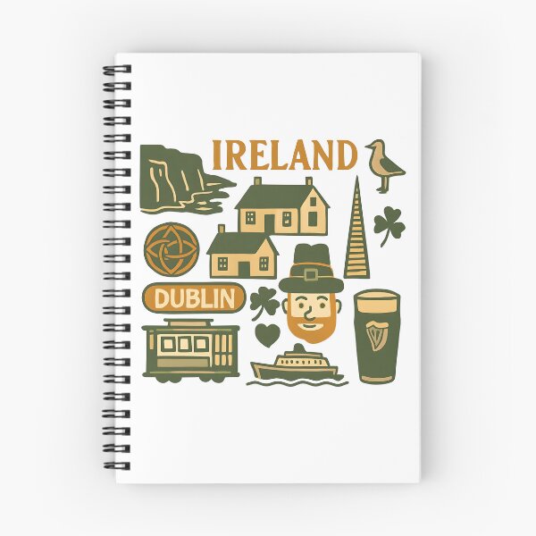 Item preview, Colorful Ireland Travel Icons designed and sold by Gaby112703.