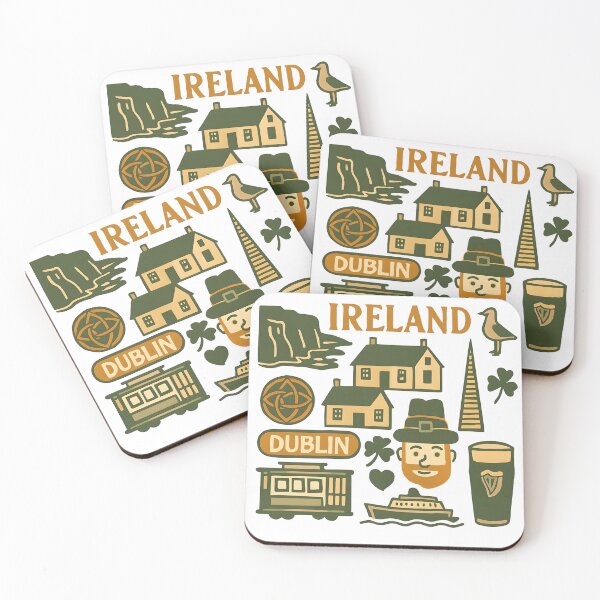 Item preview, Colorful Ireland Travel Icons designed and sold by Gaby112703.