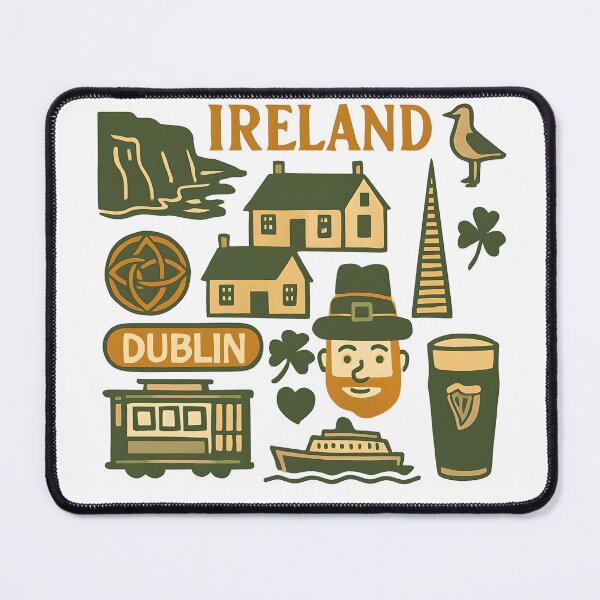 Item preview, Colorful Ireland Travel Icons designed and sold by Gaby112703.