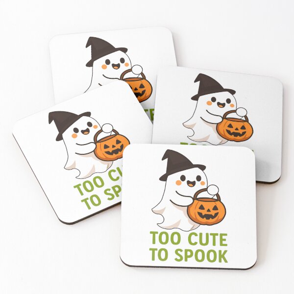 Aperçu de l'œuvre Fantôme d'Halloween mignon – Trop mignon pour faire peur – Design de fantôme kawaii créée et vendue par KhattabyEDArt.