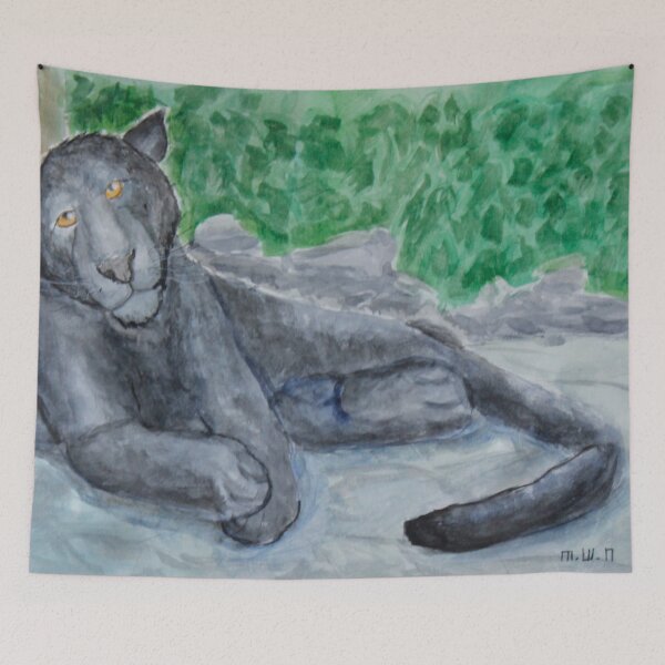 Item preview, Chillaxing Panther designed and sold by CreativeMatthew.