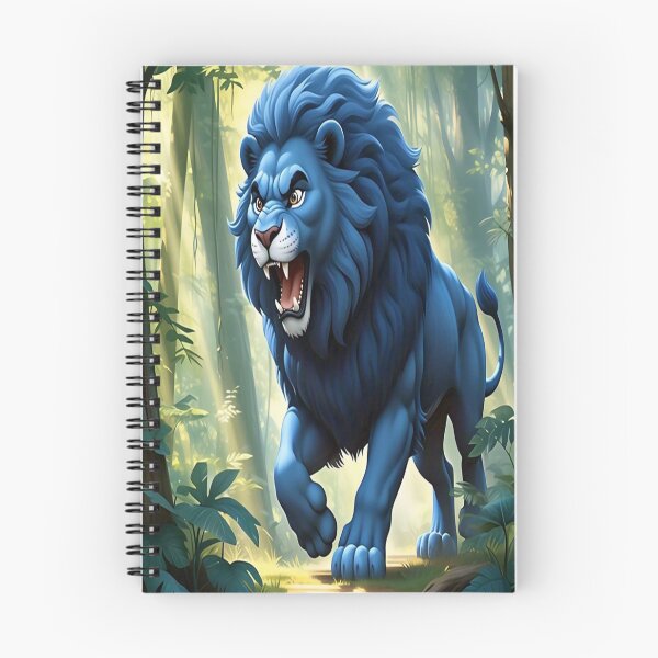 Item preview, Amazonian Blue Lion – Guardian of the Forests designed and sold by Doce Caos Criativo.