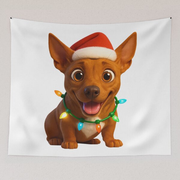 Item preview, Christmas Podenco Canario Dog designed and sold by Sillytoe.