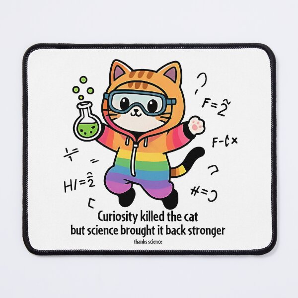 Item preview, Curiosity killed the cat, but science brought it back stronger designed and sold by paradisrose.