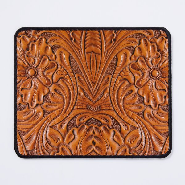 Item preview, Rustic Cowboy Brown Leather Pattern Western Country designed and sold by LEILA ART SPACE.