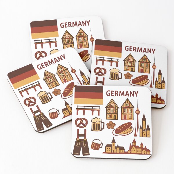 Item preview, Colorful Germany Travel Icons designed and sold by Gaby112703.