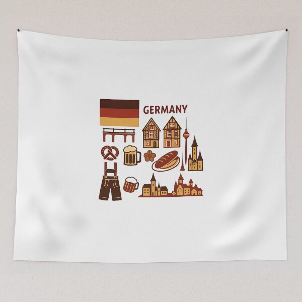 Item preview, Colorful Germany Travel Icons designed and sold by Gaby112703.