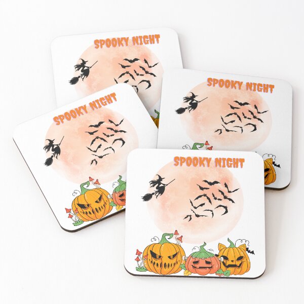 Item preview, Spooky Night With Jack-o'-Lanterns. designed and sold by Dinasshop.