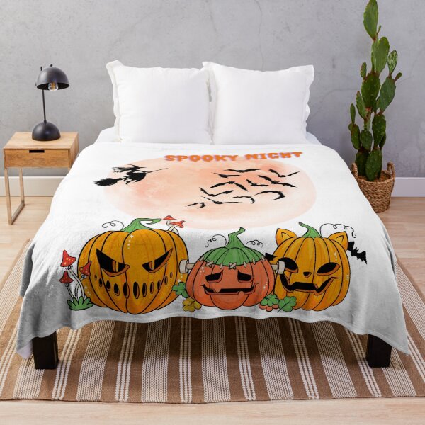 Item preview, Spooky Night With Jack-o'-Lanterns. designed and sold by Dinasshop.