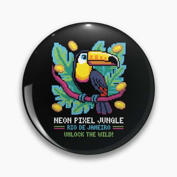 Item preview, Neon Pixel Jungle designed and sold by SignumShop.