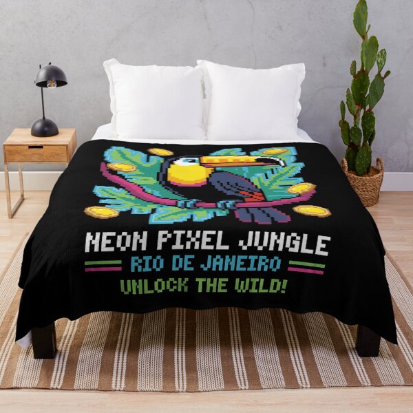Item preview, Neon Pixel Jungle designed and sold by SignumShop.