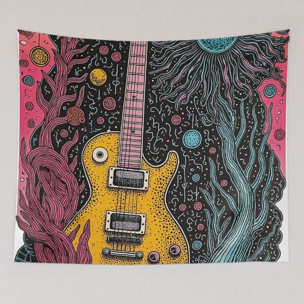 Item preview, Cosmic Guitar - Flowers Astro Power designed and sold by MindTripLabs.