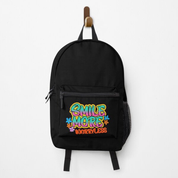 Item preview, Smile More Worry Less - Positive Motivation Quote designed and sold by Mommy-Smile.