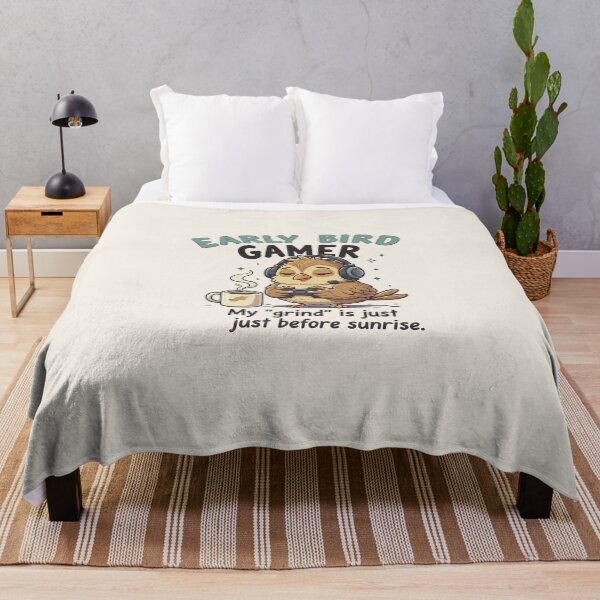 Item preview, Early Bird Gamer Coffee Grind Before Sunrise designed and sold by HoopeStylee.
