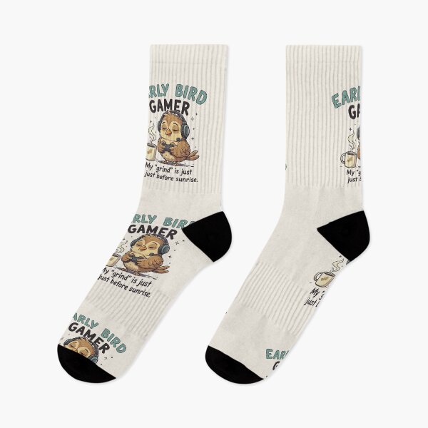 Item preview, Early Bird Gamer Coffee Grind Before Sunrise designed and sold by HoopeStylee.