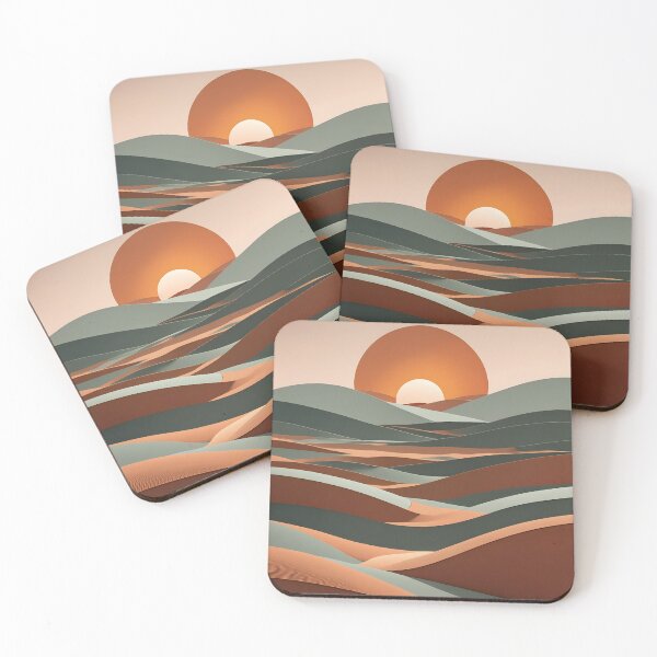 Item preview, Abstract illustration of a desert landscape designed and sold by simaso.