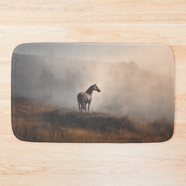 Item preview, A lone Appaloosa horse standing in a misty field at twilight Horses in Motion designed and sold by CDC40.