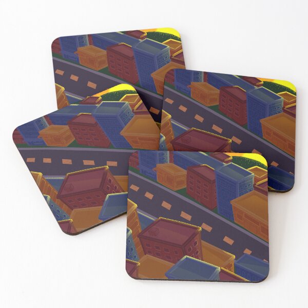 Item preview, Colorful Town Street designed and sold by MasoIsRed.