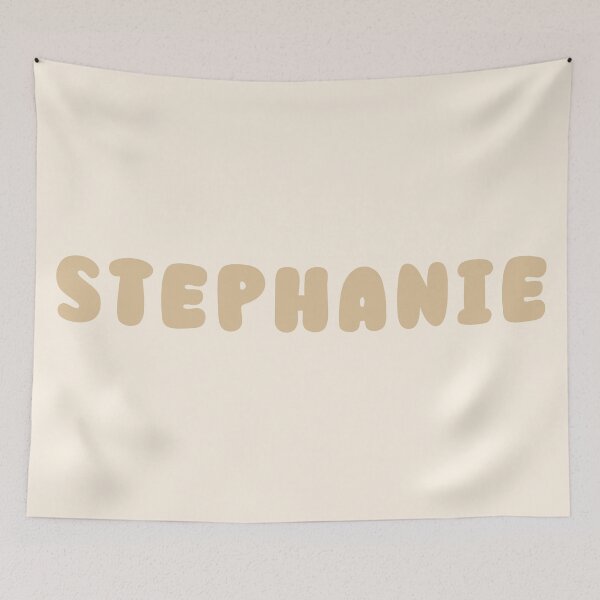 Item preview, Beige Stephanie – Minimalist Personalized Name Design designed and sold by karolinahinc.