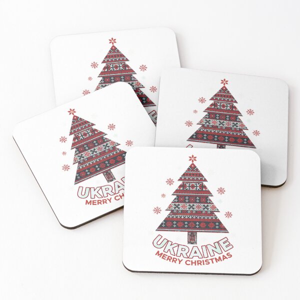 Item preview, Ukrainian Merry Christmas Tree Folk Art Design designed and sold by RGShirtWorks.