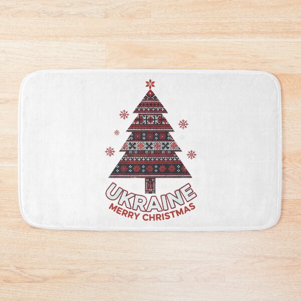 Item preview, Ukrainian Merry Christmas Tree Folk Art Design designed and sold by RGShirtWorks.