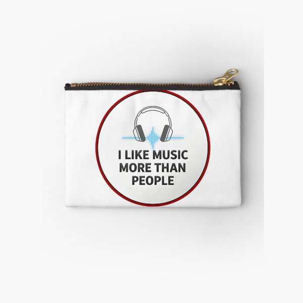 Item preview, I like music more than people  designed and sold by Gnfree.