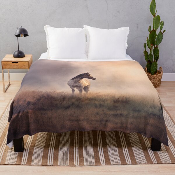 Item preview, A lone Appaloosa horse standing in a misty field at twilight Horses in Motion designed and sold by CDC40.