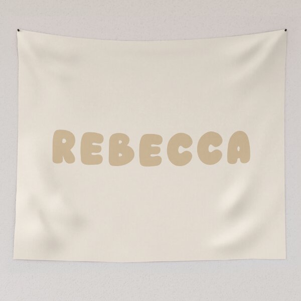 Item preview, Beige Rebecca – Minimalist Personalized Name Design designed and sold by karolinahinc.