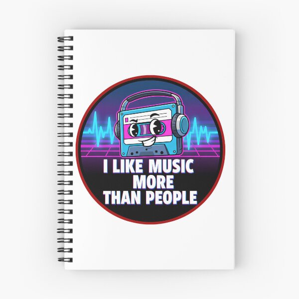 Item preview, I like music more than people  designed and sold by Gnfree.