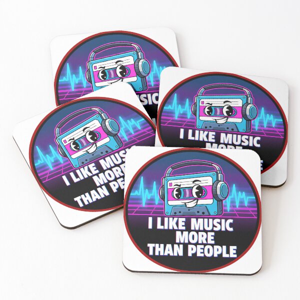 Item preview, I like music more than people  designed and sold by Gnfree.