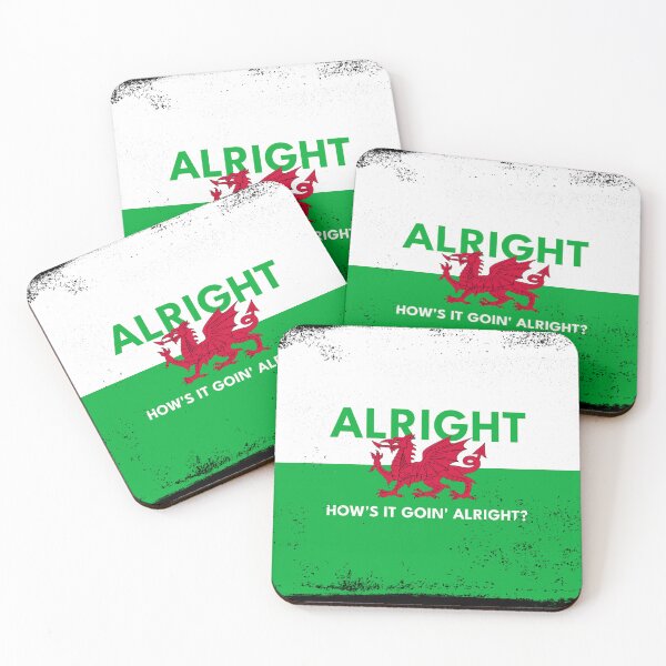 Item preview, Welsh Vibes – Alright How’s It Goin’? (Grunge Style) designed and sold by Designs by Jesabee.