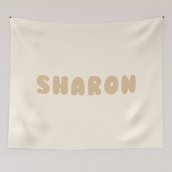 Item preview, Beige Sharon – Minimalist Personalized Name Design designed and sold by karolinahinc.