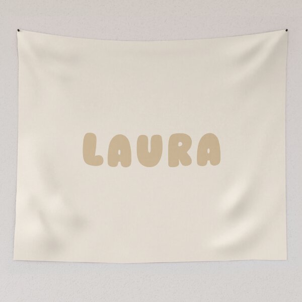 Item preview, Beige Laura – Minimalist Personalized Name Design designed and sold by karolinahinc.